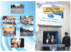 PROSPECTO DE ADMISION - ISMP Leandro Alvi&ntilde;a Miranda