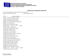 Rep&uacute;blica Bolivariana de Venezuela Universidad Pedag&oacute;gica