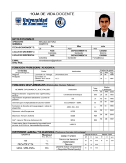 HOJA DE VIDA- Gustavo Miranda