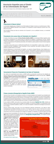 Newsletter A&ntilde;o 1 N&deg;2 - Marzo