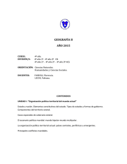 GEOGRAF&Iacute;A II A&Ntilde;O 2015