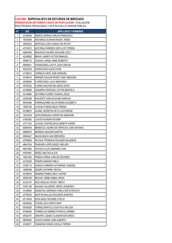 cas 398 - especialista en estudios de mercado