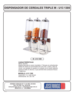 FICHA TEC. DISPENSADOR DE CEREALES TRIPLE M