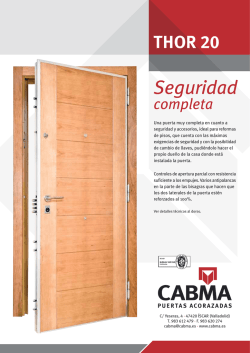 Cabma Thor 20. - Puertas y Reformas en Zaragoza en Dise&ntilde;o Herrero