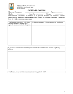 CADENA DE FAVORES Nombre Completo