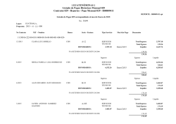 N&oacute;mina 029 Enero 2015