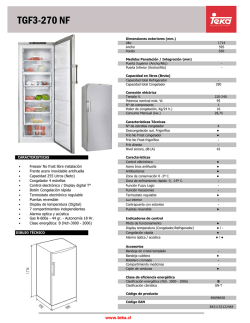 Hoja t&eacute;cnica del producto