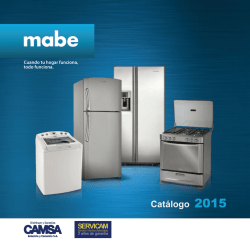 Cat&aacute;logo MABE