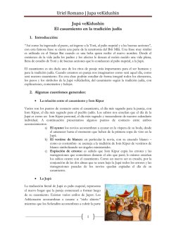 Uriel Romano | Jupa veKidushin