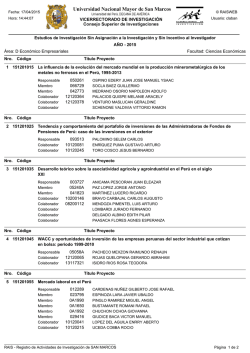 Facultad de Ciencias Econ&oacute;micas - Vicerrectorado de Investigaci&oacute;n