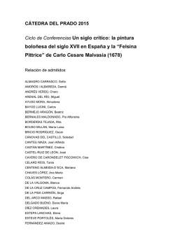 Listado general admitidos C&aacute;tedra 2015 para web