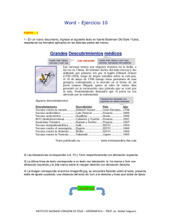 Word - Ejercicio 10 Continua - sagrado coraz&oacute;n de jes&uacute;s