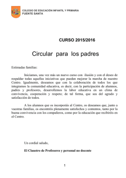 Circular informativa