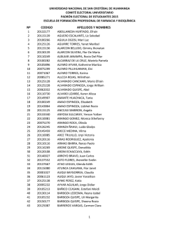 N&ordm; CODIGO APELLIDOS Y NOMBRES