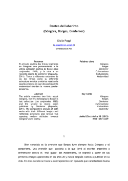 G&oacute;ngora, Borges, Gimferrer