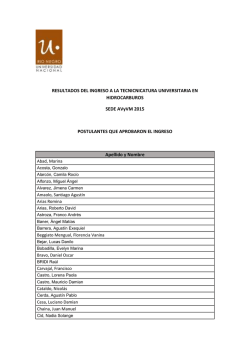 listado de ingresantes 2015