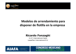 modelos de arrendamiento de flotillas en la empresa