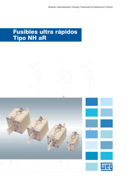 Fusibles ultra r&aacute;pidos Tipo NH aR