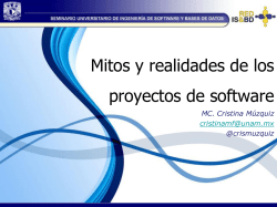 Mitos y realidades de los - redisybd