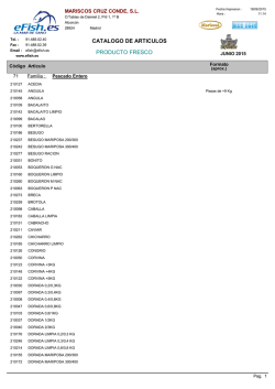 para Producto Fresco - Mayorista de Productos de Alimentaci&oacute;n