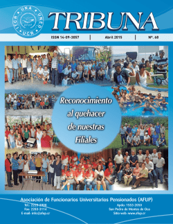 &uacute;ltima edici&oacute;n de revista tribuna
