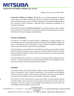 MITSUBA - Audisys de M&eacute;xico