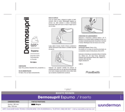 DERMOSUPRIL ESPUMA (P) INSERTO PCOMDH 857