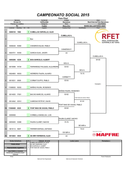 CAMPEONATO SOCIAL 2015 - Real Club de Polo de Barcelona