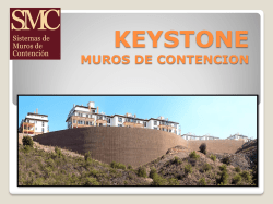 Sistema keystone - Muros de contencion