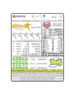 01 PROTOUCH CHISPAZO LUNES RESULTADOS