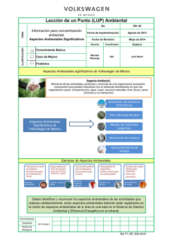 Aspectos Ambientales Significativos