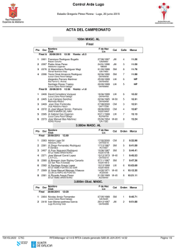Arde Lugo - Federaci&oacute;n Galega de Atletismo