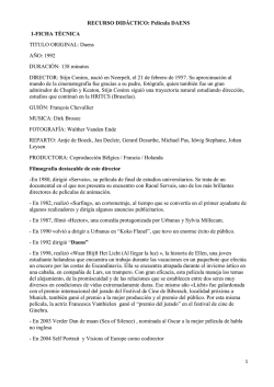 RECURSO DID&Aacute;CTICO: Pel&iacute;cula DAENS 1