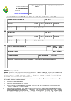 declaracion responsable 2&ordf; ocupacion