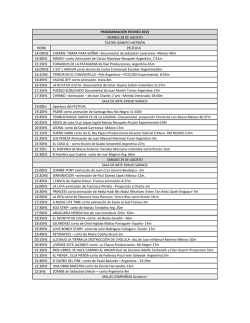 programacion fecineu 2015