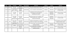Prov Ciudad Prestador M&eacute;dico Especialidad Direcci&oacute;n
