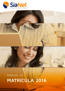 MATR&Iacute;CULA 2016 - CEP Concordia Universal