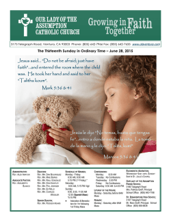 June 28 - Our Lady of the Assumption Catholic Church