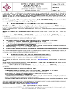 Aviso de - CECyT 13