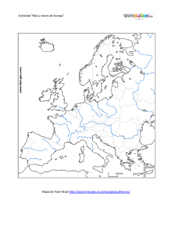 Actividad &ldquo;R&iacute;os y mares de Europa&rdquo; Mapa de Yvain Rou&eacute; http://www