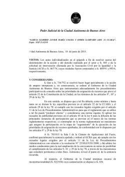 Garc&iacute;a Elorrio, Javier Mar&iacute;a c/GCBA y otro s/amparo