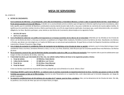 MESA DE SERVIDORES - Comunidad Eucaristica Mariana Primera