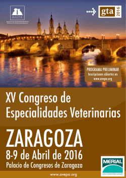 Programa Cient&iacute;fico del XV Congreso de Especialidades de AVEPA