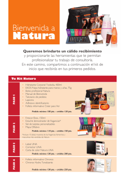 Natura Queremos brindarte un c&aacute;lido recibimiento