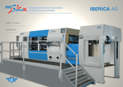 Troqueladora Vertical Autom&aacute;tica con Separaci&oacute;n de Poses