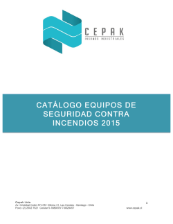 cat&aacute;logo equipos de seguridad contra incendios 2015