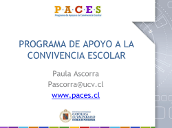 programa de apoyo a la convivencia escolar