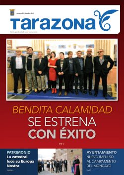 Revista Octubre 2015 - Ayuntamiento de Tarazona