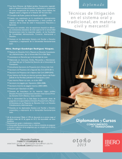 T&eacute;cnicas de litigaci&oacute;n en el sistema oral y tradicional, en materia