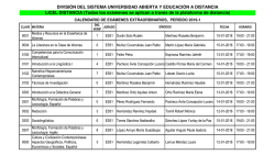 EXTRAS-LICEL 2016-1 Modalidad Distancia